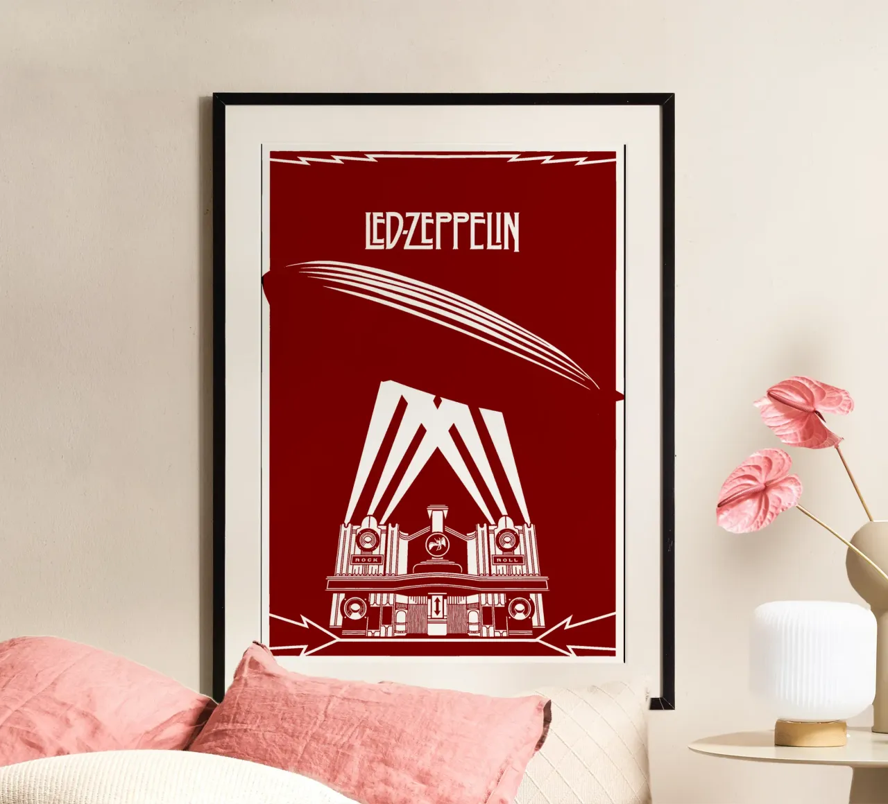 Led Zeppelin - Red carta hahnemühle da Gage Gottlieb