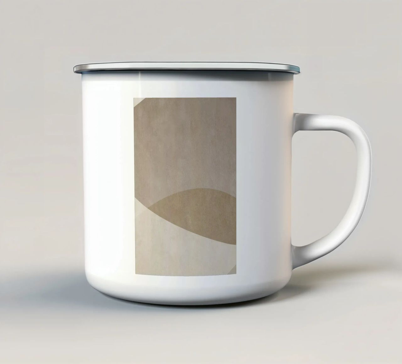 abstract geometric boho 02 tazza in smalto da vintageshop