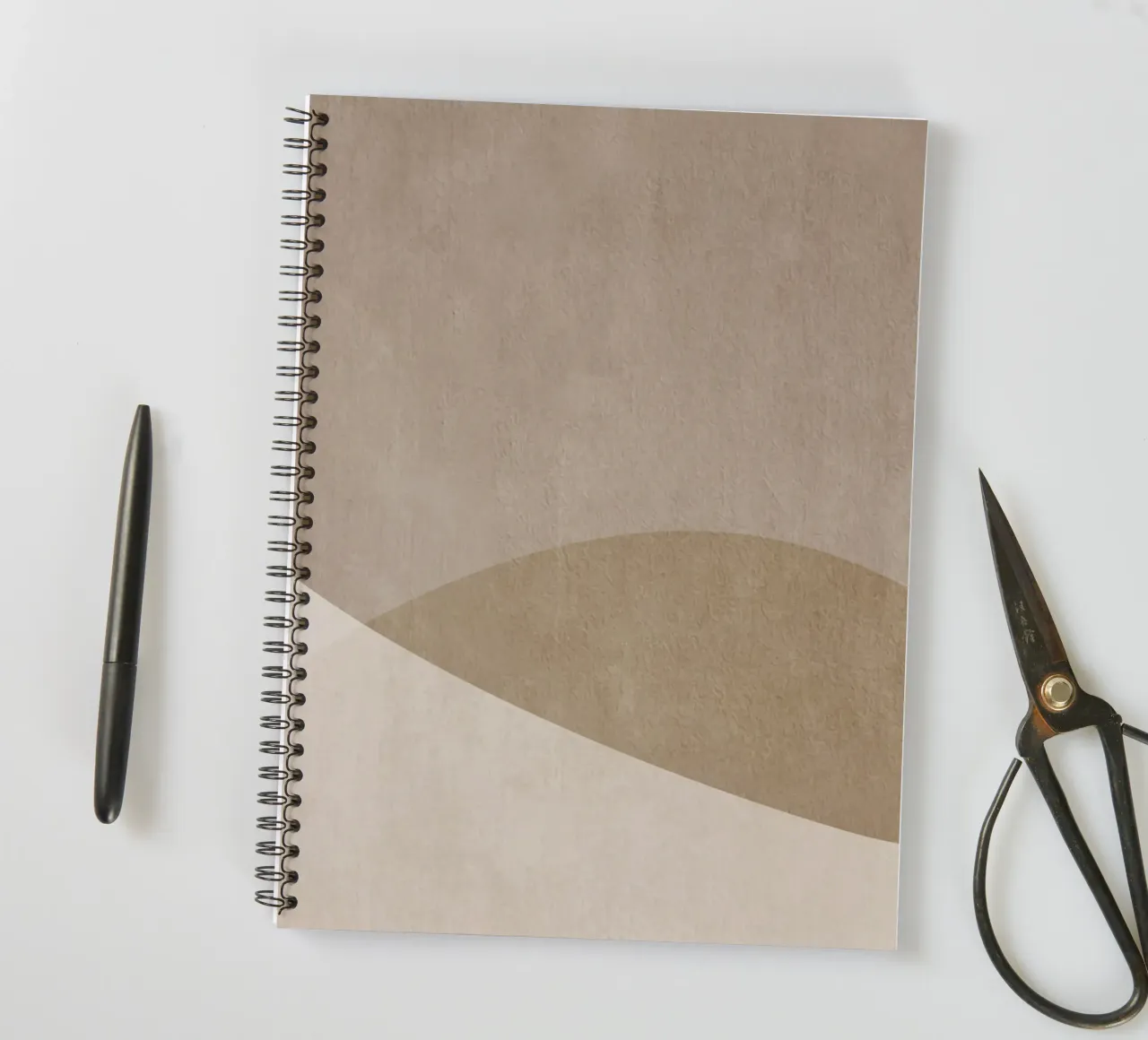 abstract geometric boho 02 spiral notebook by vintageshop
