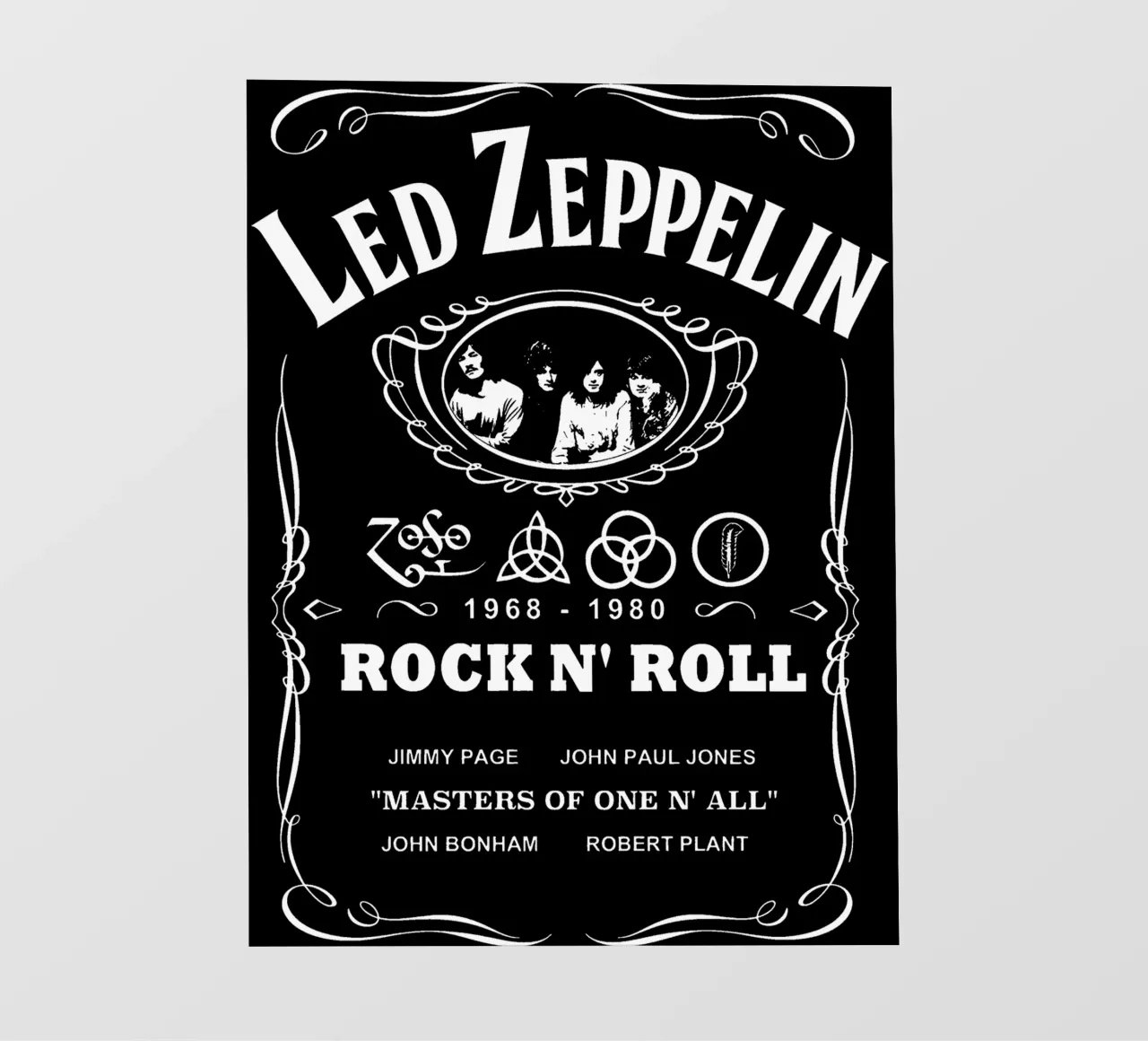 Led Zeppelin - White telo in pvc da Gage Gottlieb