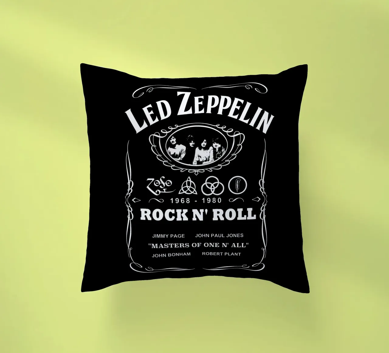 Led Zeppelin - White cuscino da Gage Gottlieb
