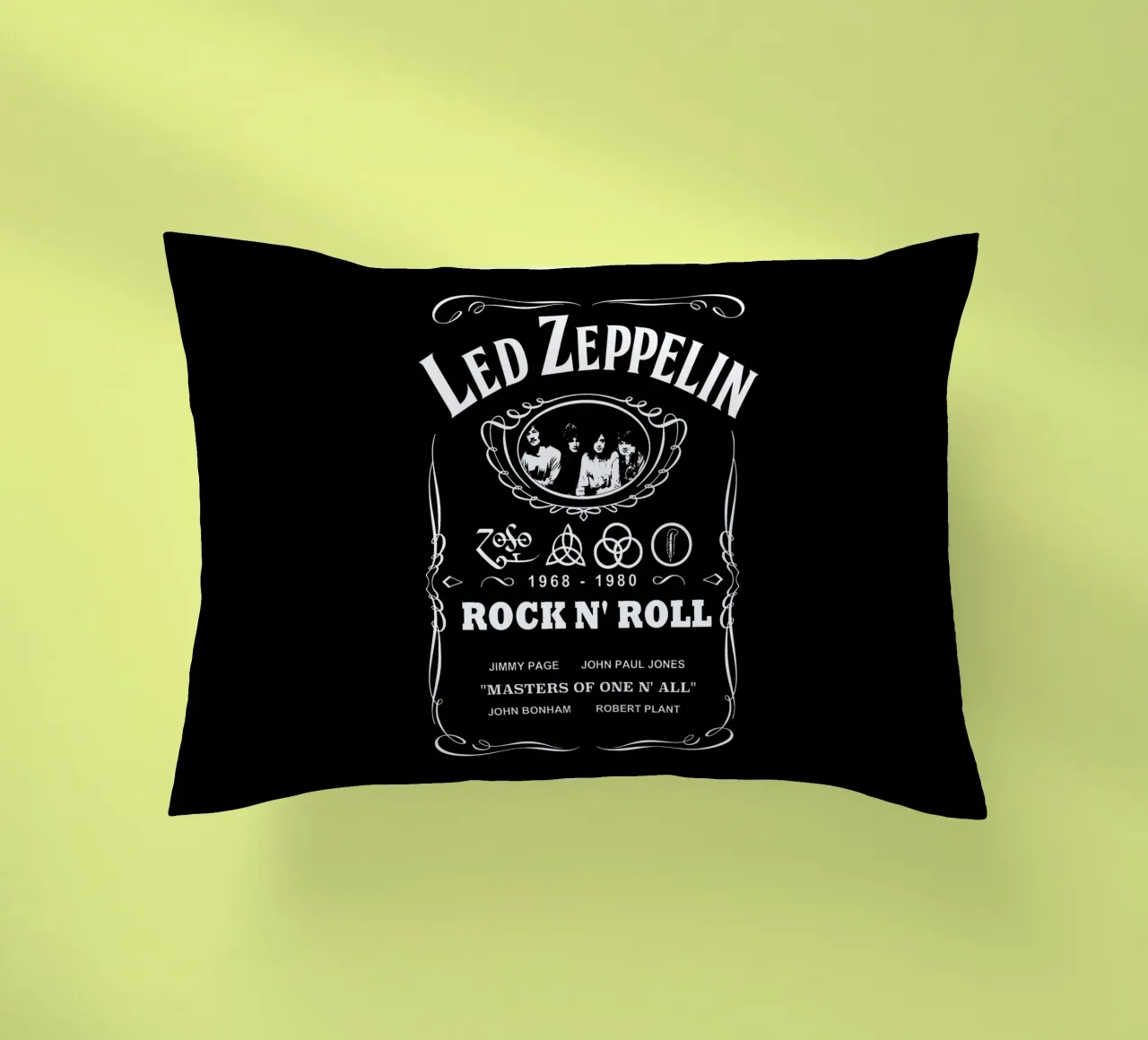 Led Zeppelin - White cuscino da Gage Gottlieb