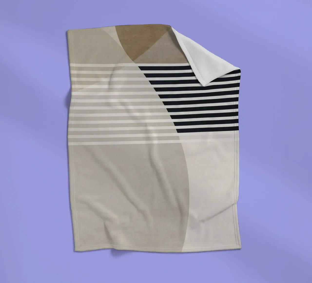 abstract geometric boho 03 coperta in pile da vintageshop