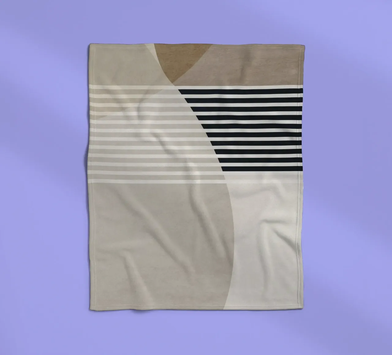 abstract geometric boho 03 coperta in pile da vintageshop