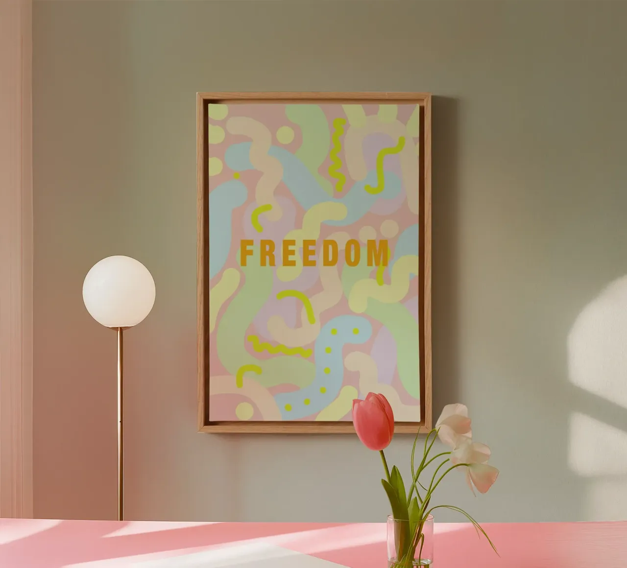 Freedom Spring Summer Happy canvas by Vasare Nar