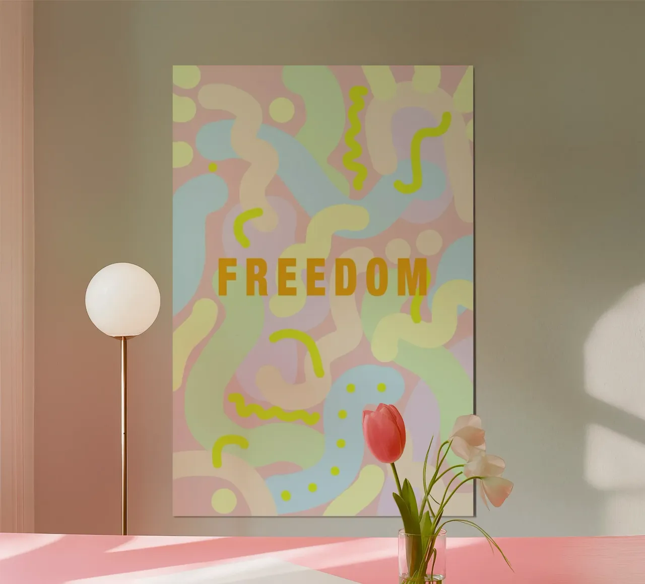Freedom Spring Summer Happy poster da Vasare Nar