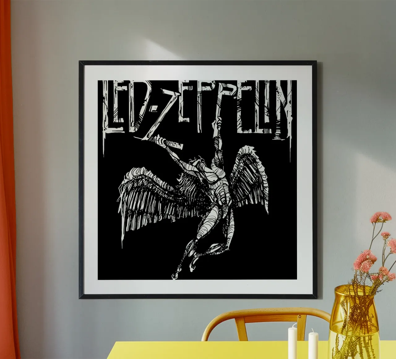 Led Zeppelin - Angel Wings hahnemühle by Gage Gottlieb