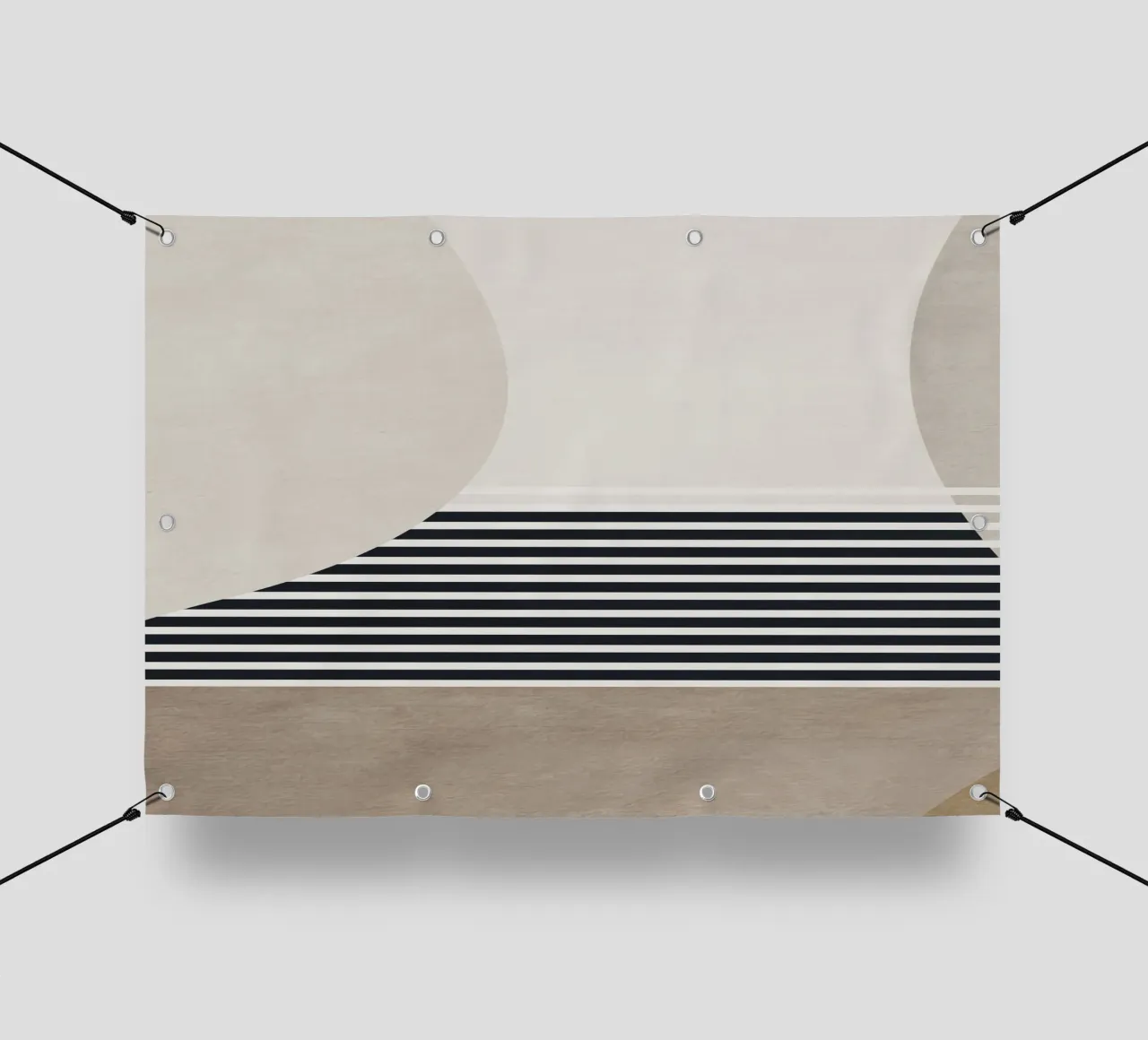 abstract geometric boho 4 telo in pvc da vintageshop