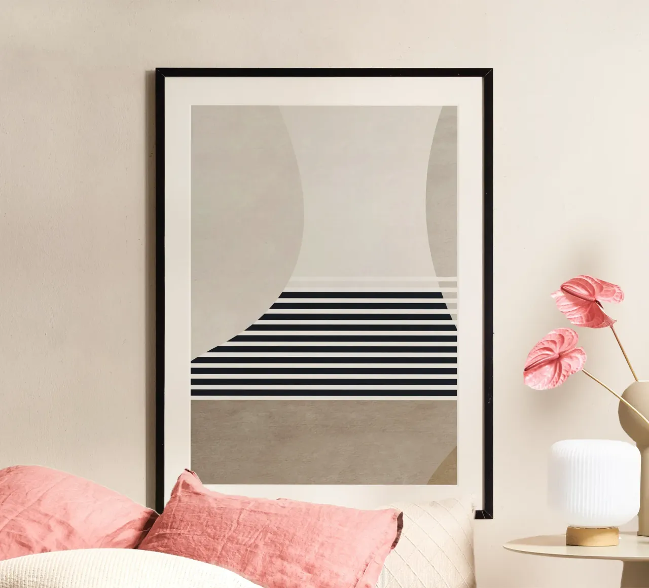 abstract geometric boho 4 poster da vintageshop