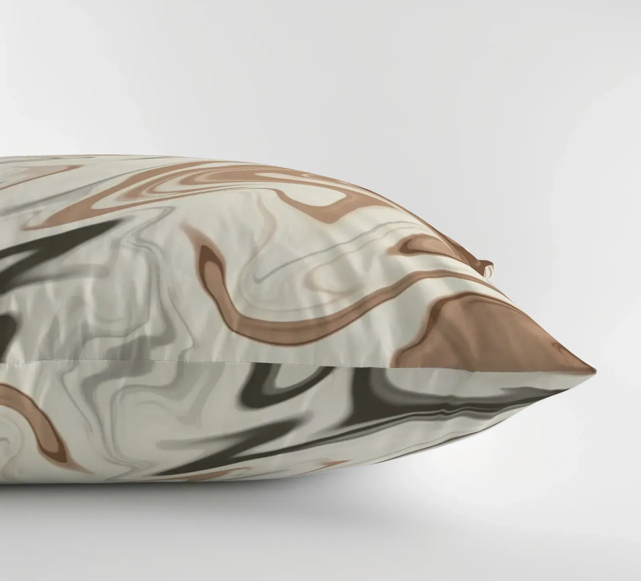 Fluid lines pattern 06 decorative cushion by Little Dean
