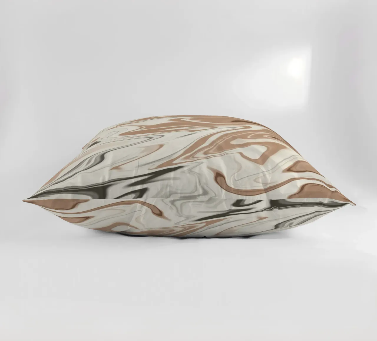 Fluid lines pattern 06 decorative cushion by Little Dean