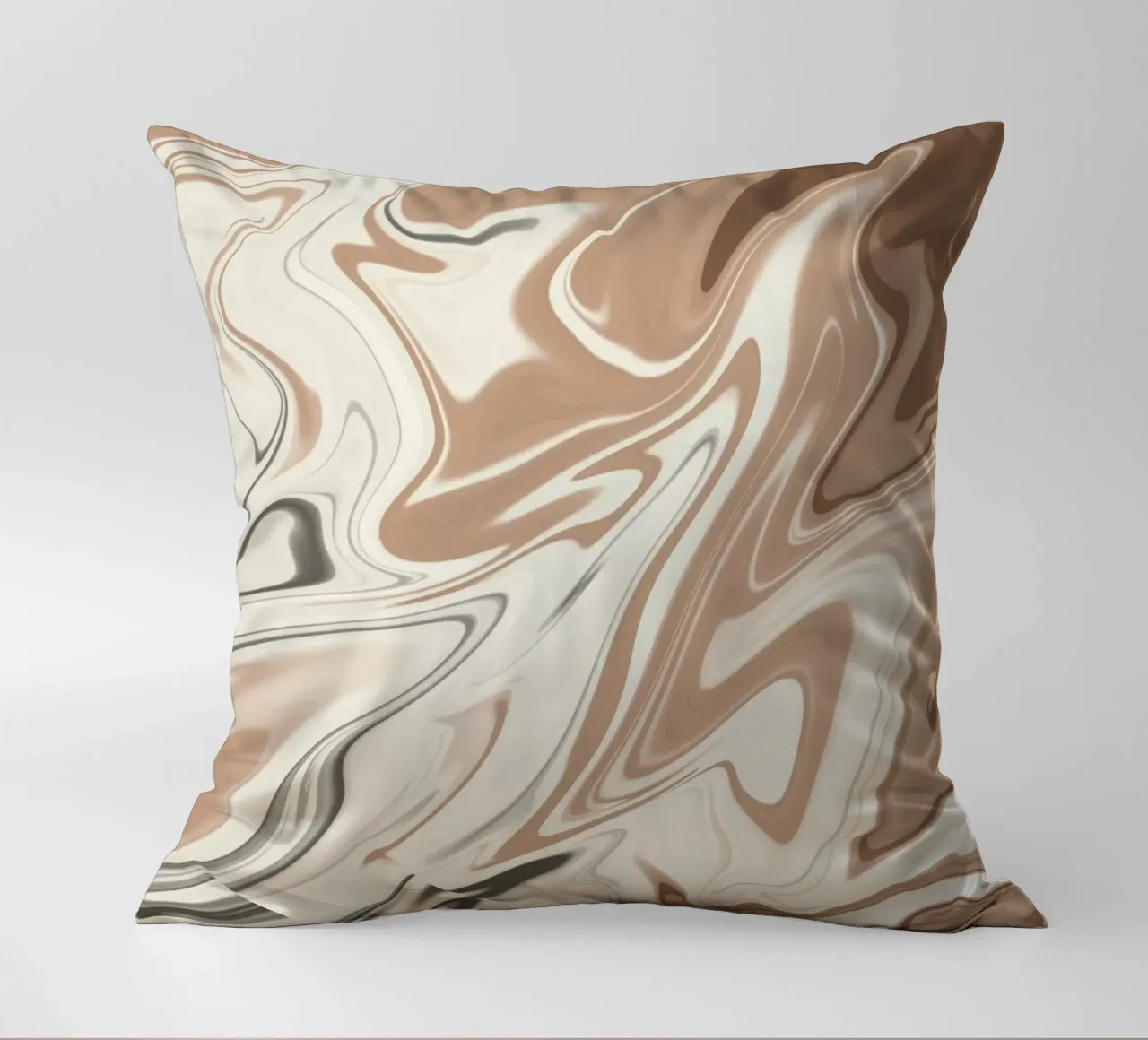 Fluid lines pattern 06 decorative cushion by Little Dean
