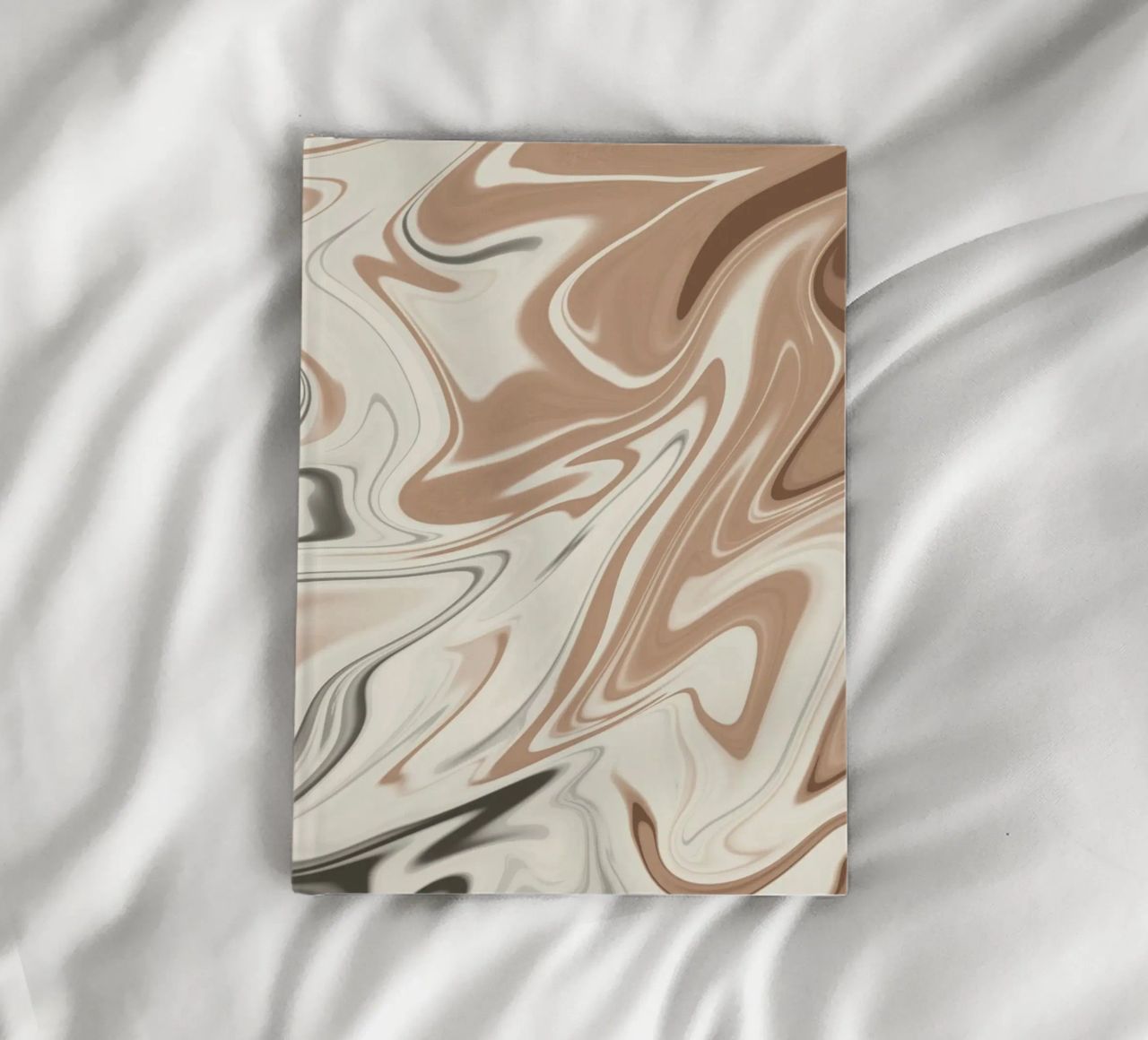 Fluid lines pattern 06 notebook by Little Dean