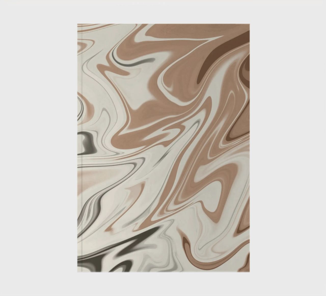 Fluid lines pattern 06 notebook by Little Dean