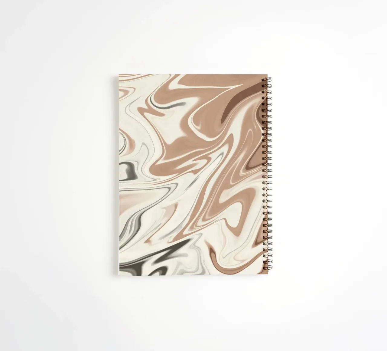 Fluid lines pattern 06 spiral notebook by Little Dean