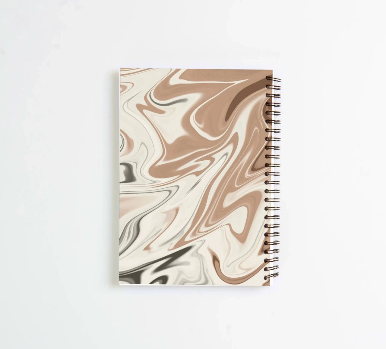 Fluid lines pattern 06 spiral notebook by Little Dean