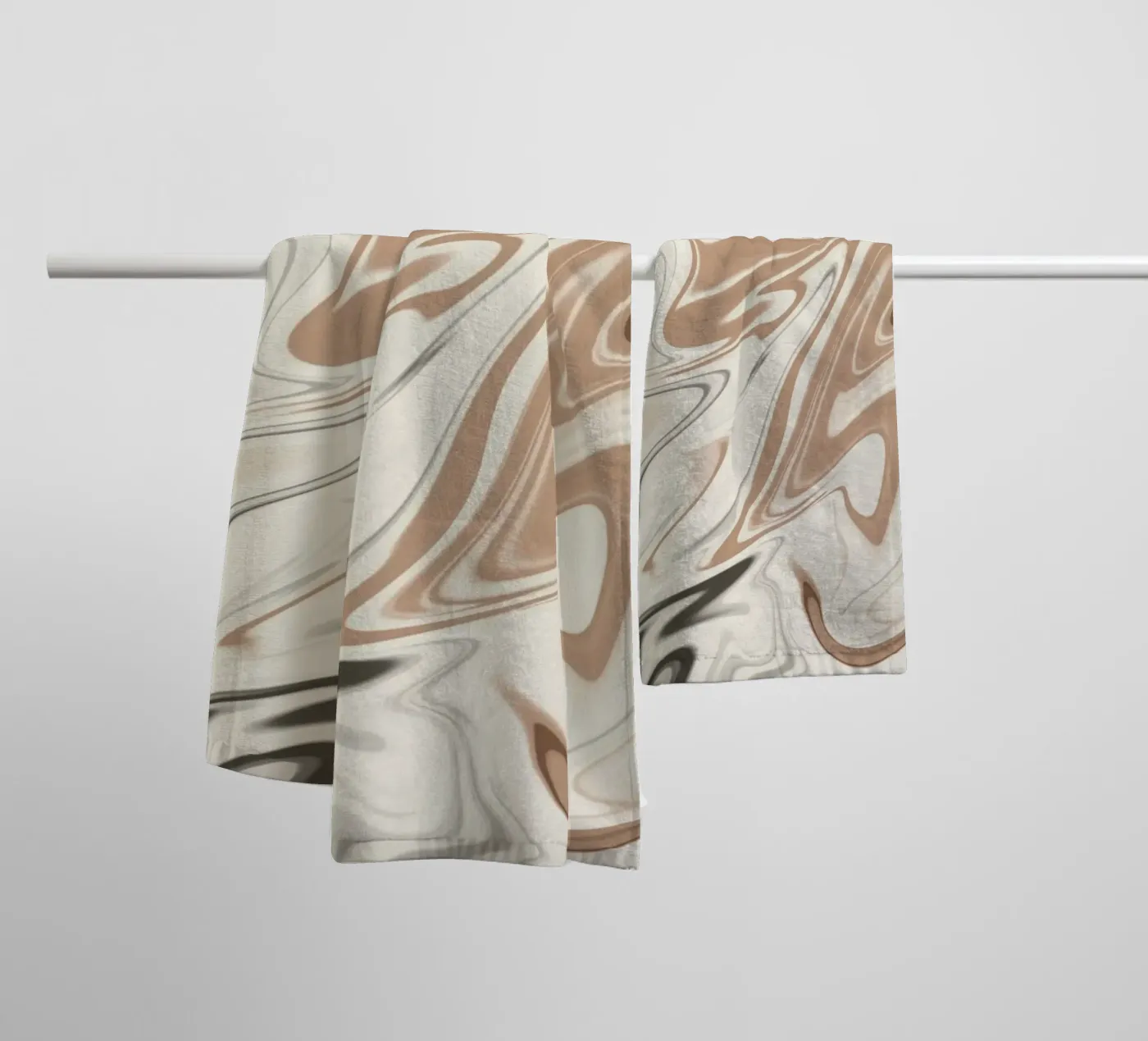 Fluid lines pattern 06 towel by Little Dean