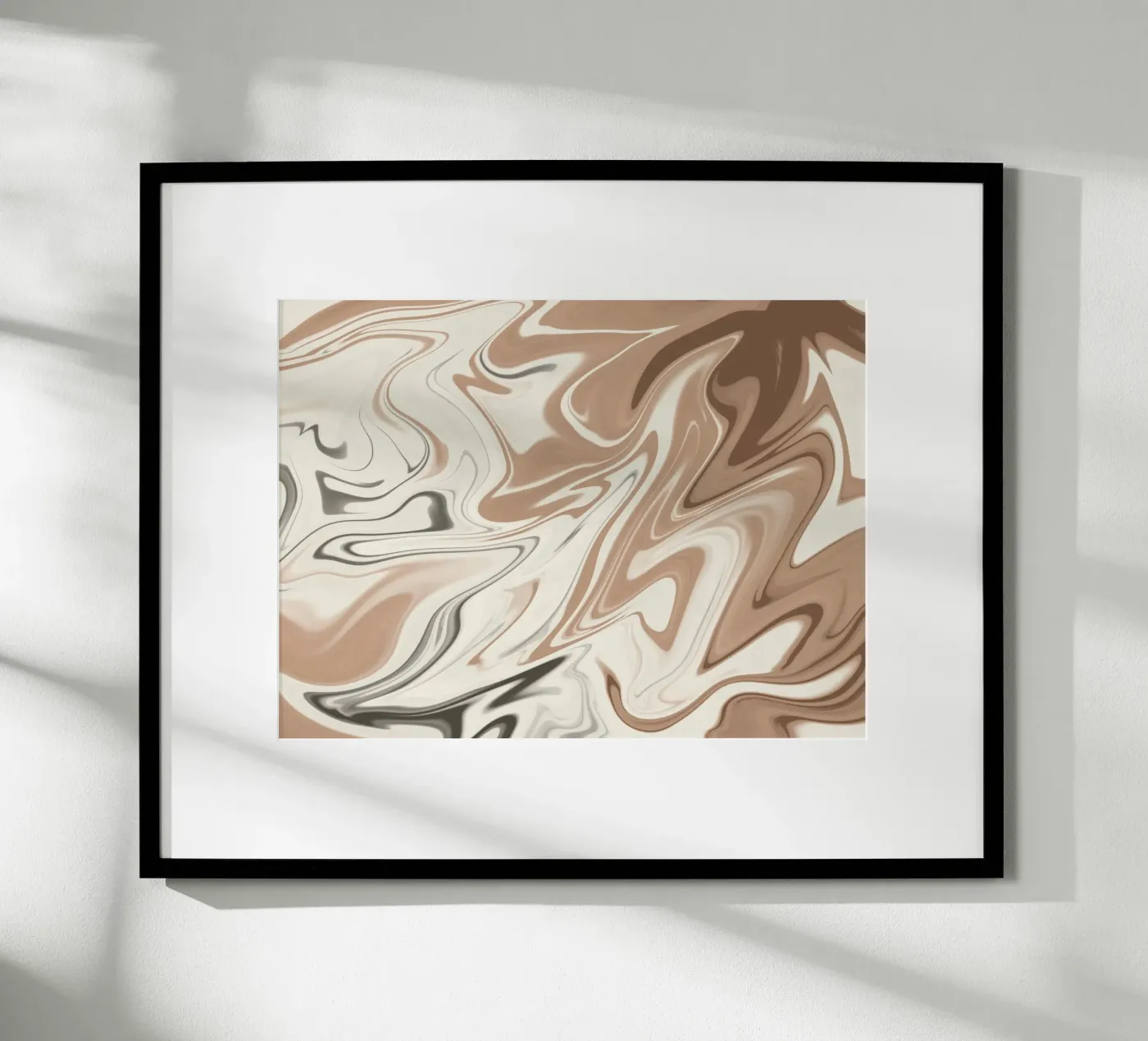 Fluid lines pattern 06 poster van Little Dean