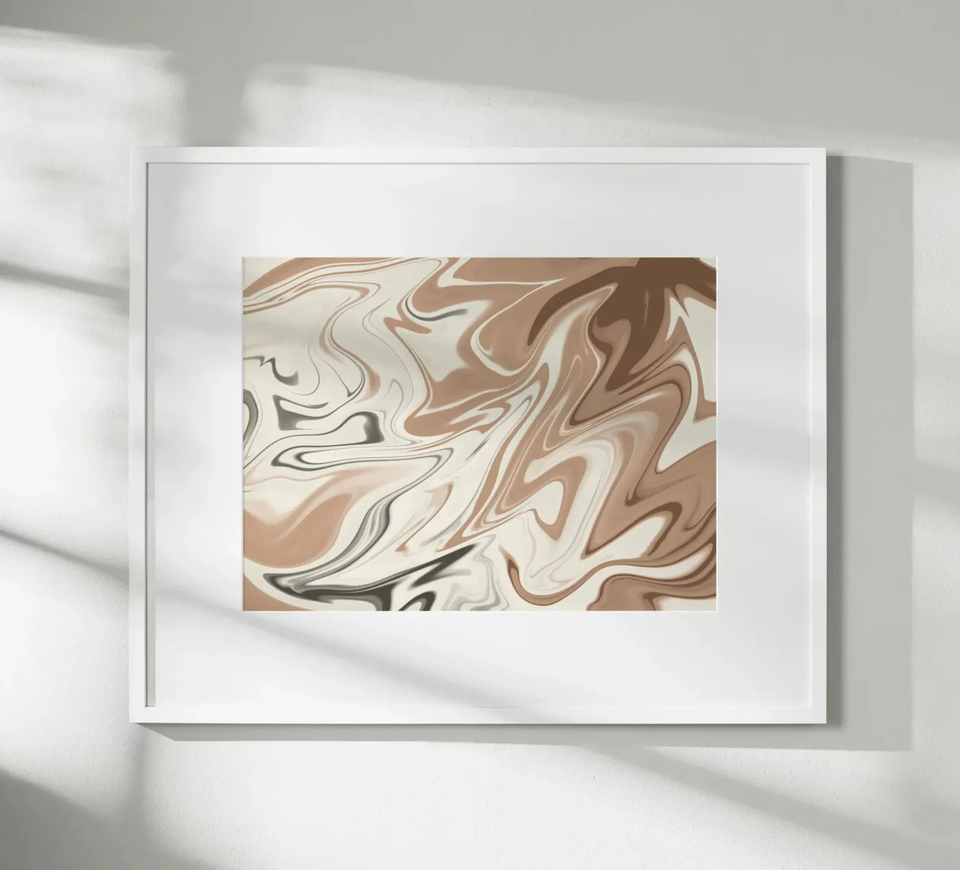 Fluid lines pattern 06 poster van Little Dean