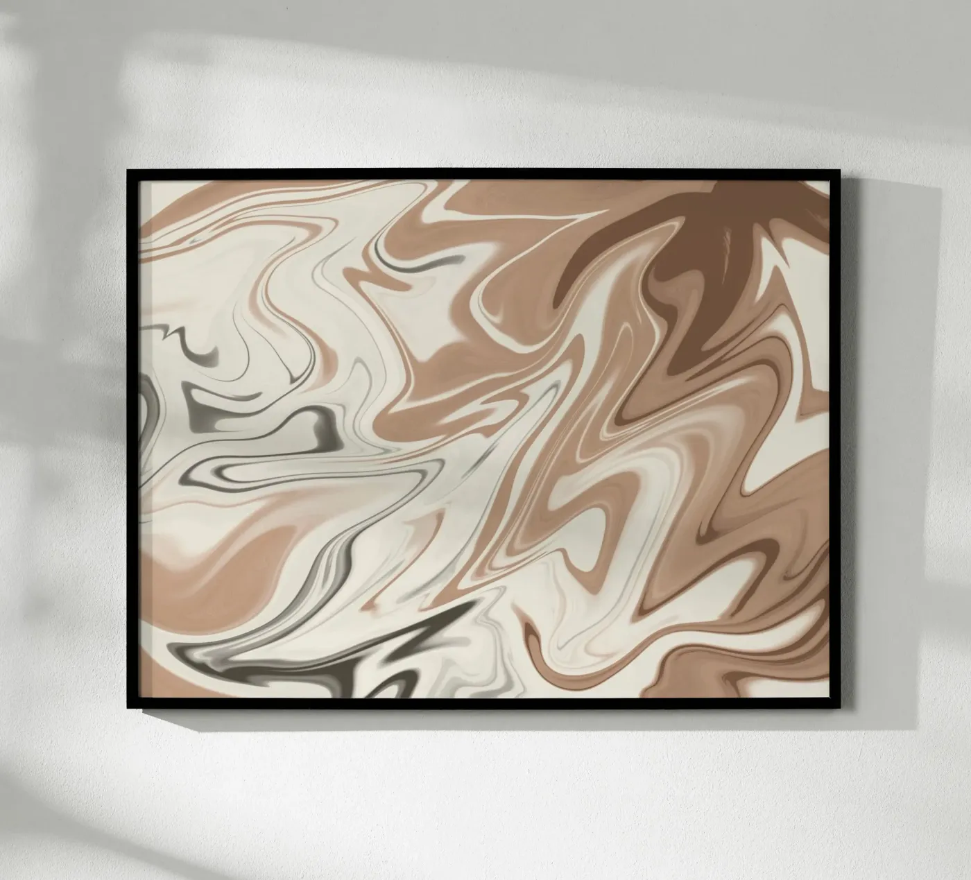 Fluid lines pattern 06 poster van Little Dean