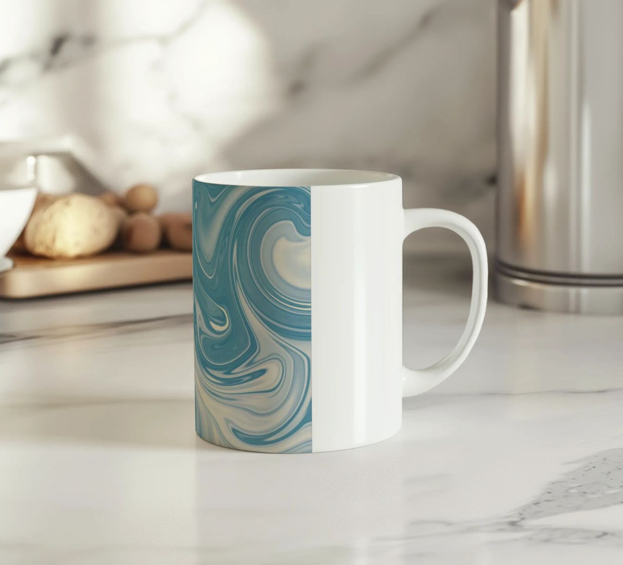 Schema delle linee fluide 07 tazza in ceramica da Little Dean