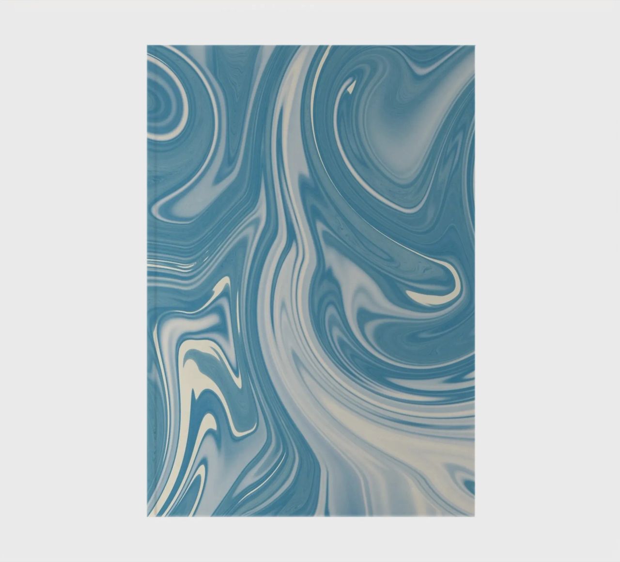 Fluid lines pattern 07 notebook by Little Dean