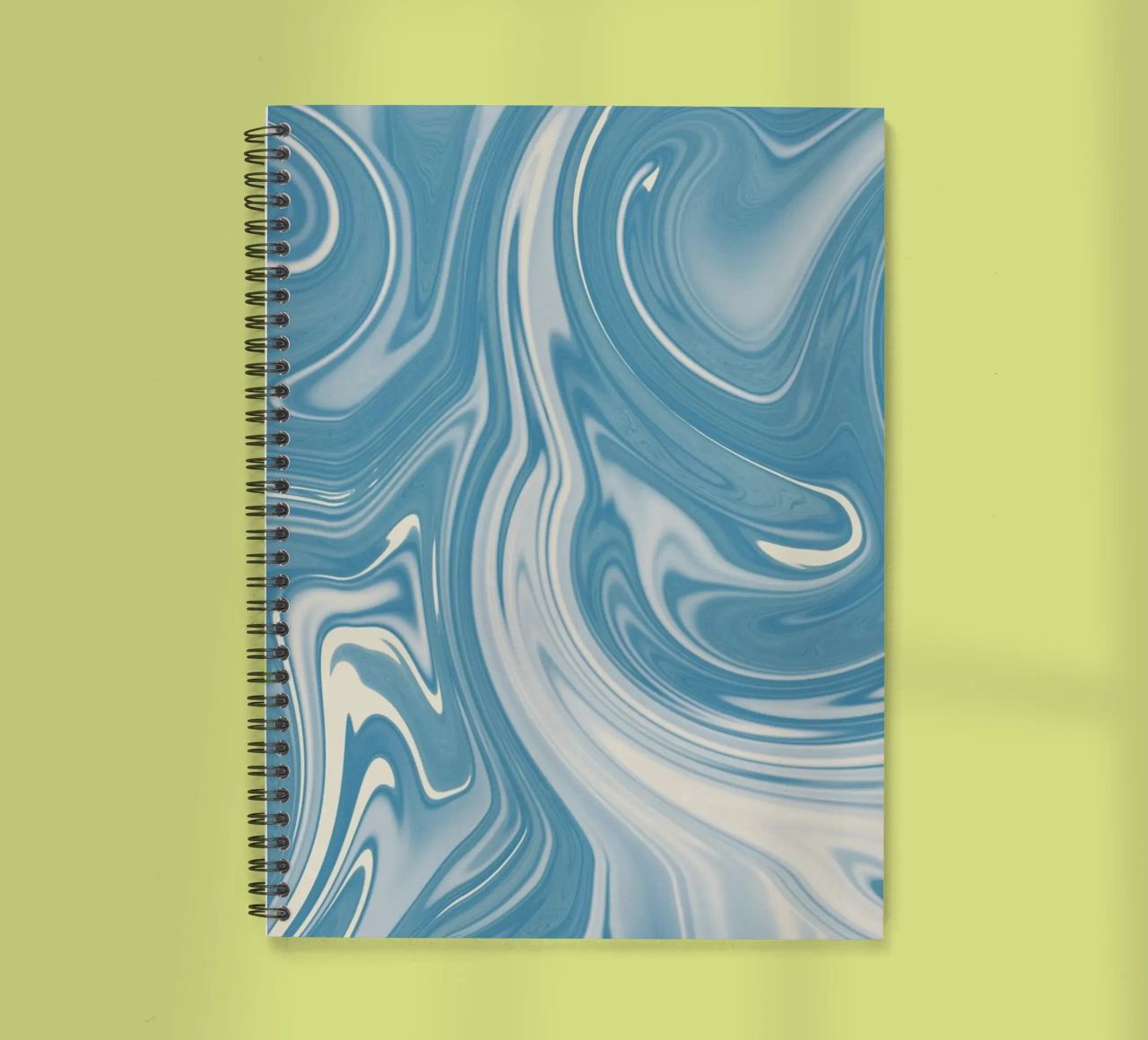 Fluid lines pattern 07 spiral notebook by Little Dean