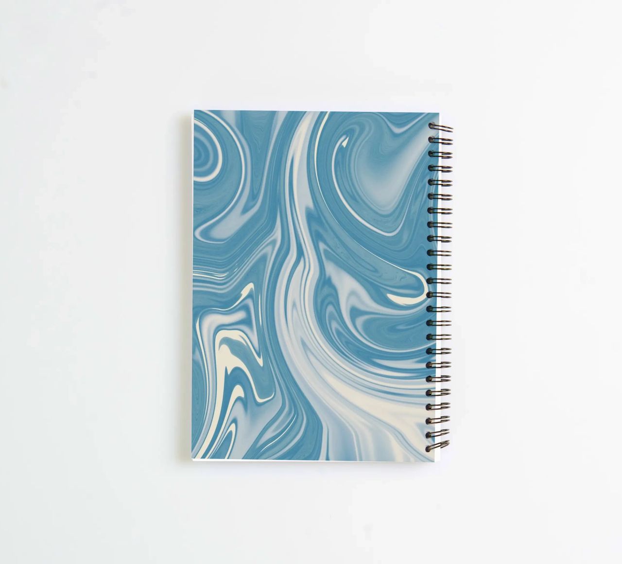 Fluid lines pattern 07 spiral notebook by Little Dean