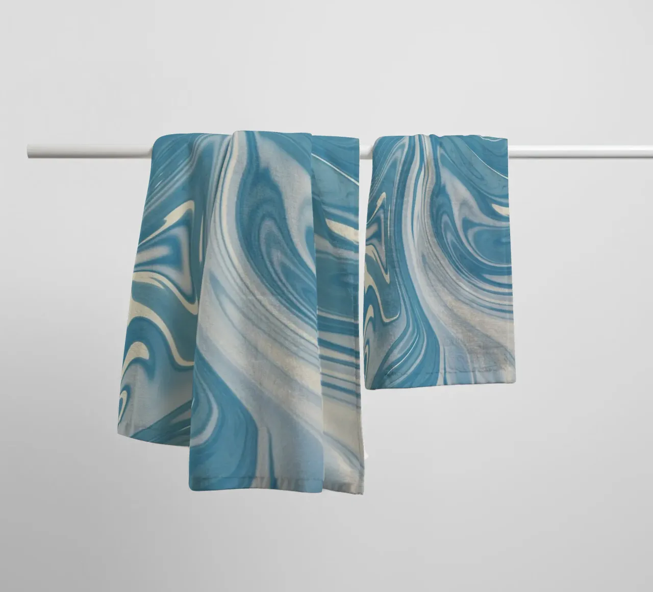 Fluid lines pattern 07 towel by Little Dean