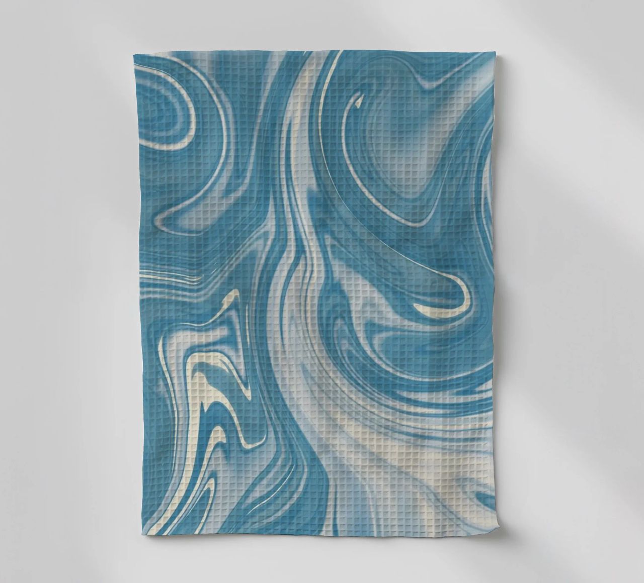 Fluid lines pattern 07 tea towel by Little Dean