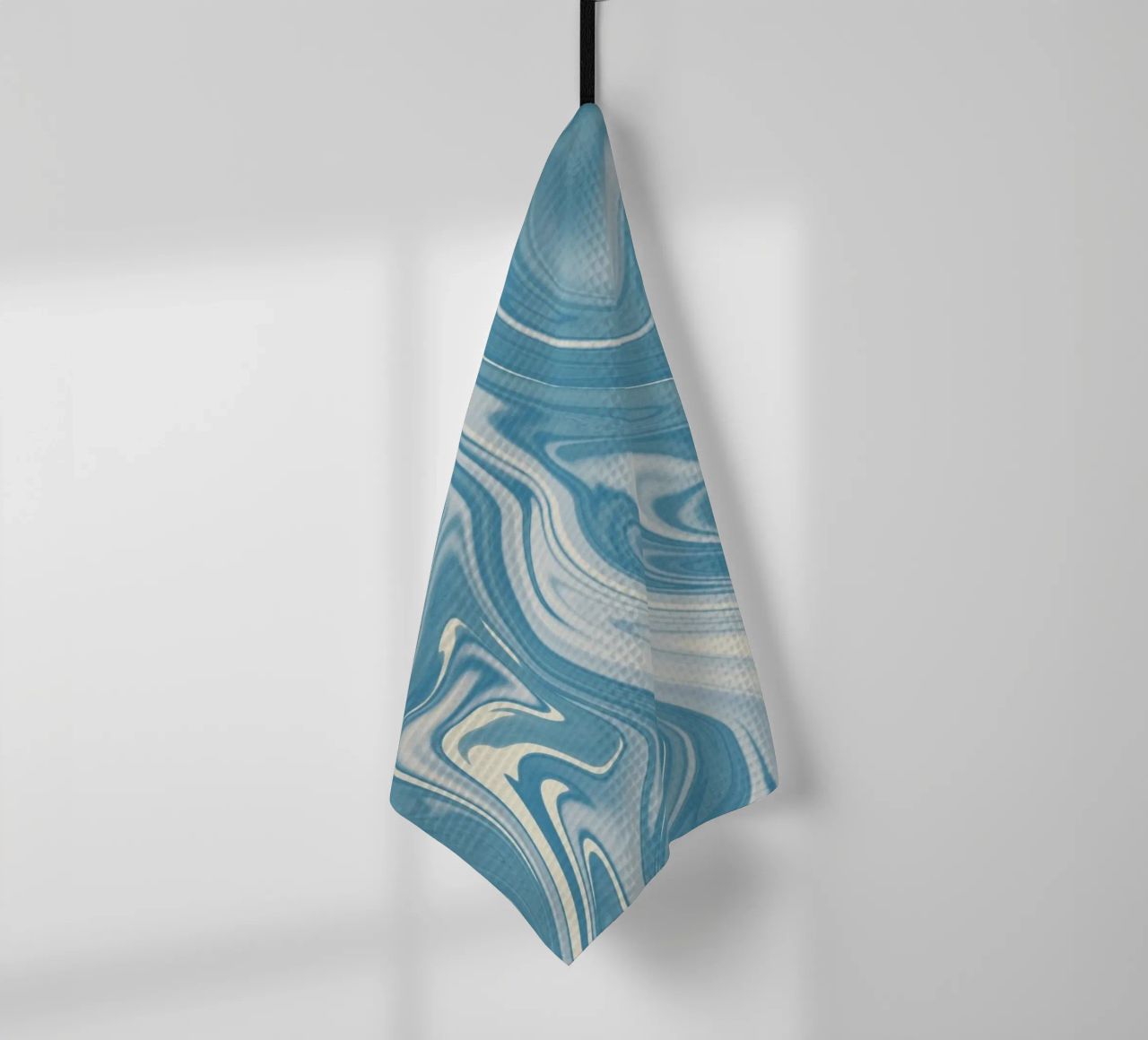 Fluid lines pattern 07 tea towel by Little Dean