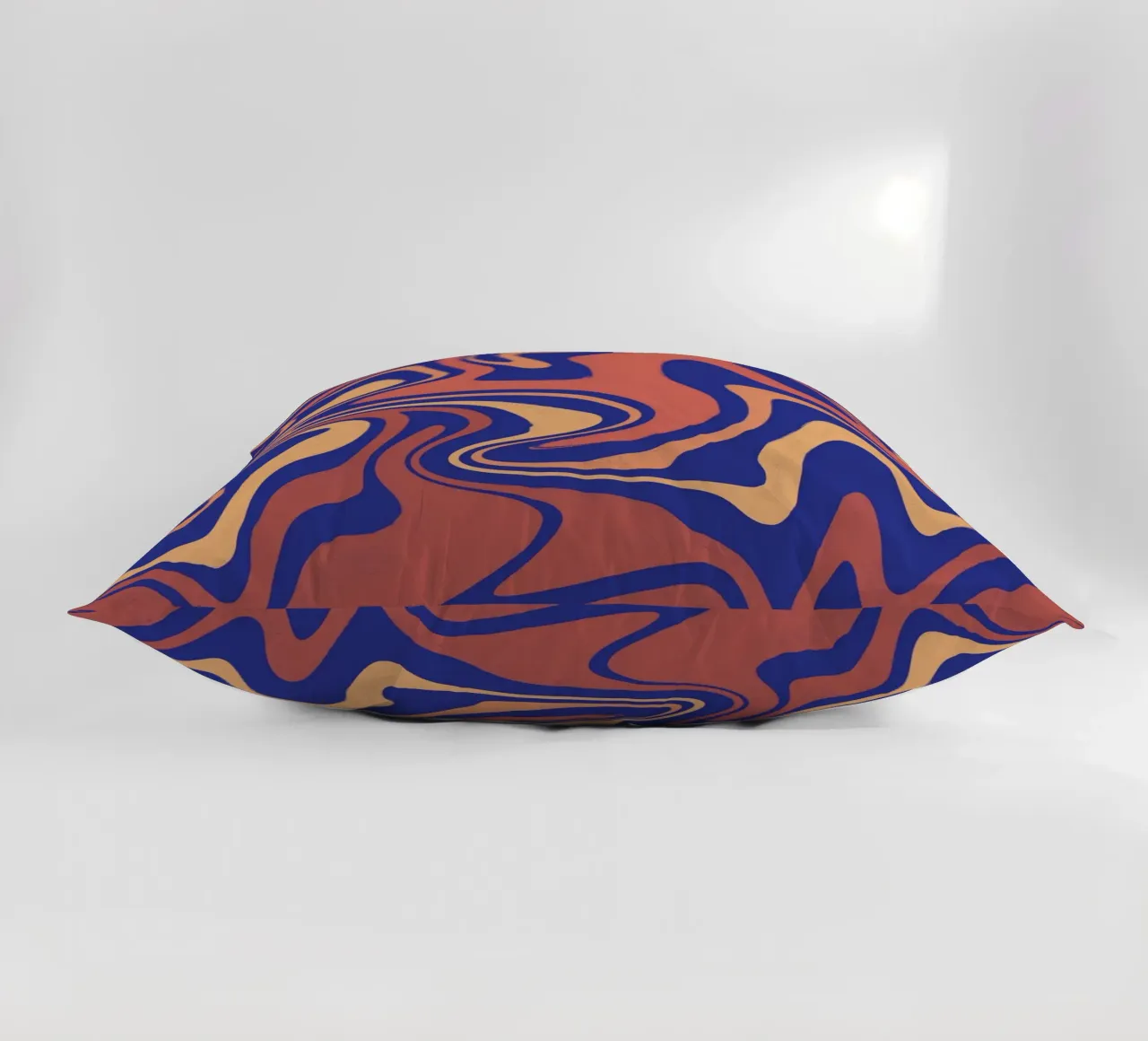 Fluid lines pattern 08 decorative cushion by Little Dean