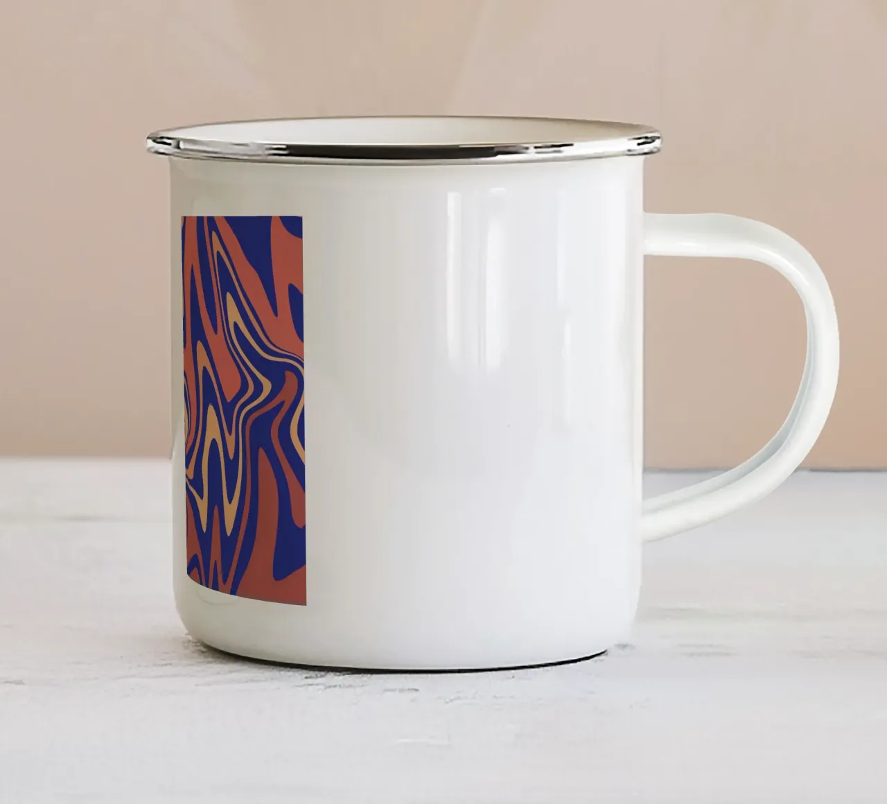 Schéma des conduites de fluide 08 mug en émail de Little Dean