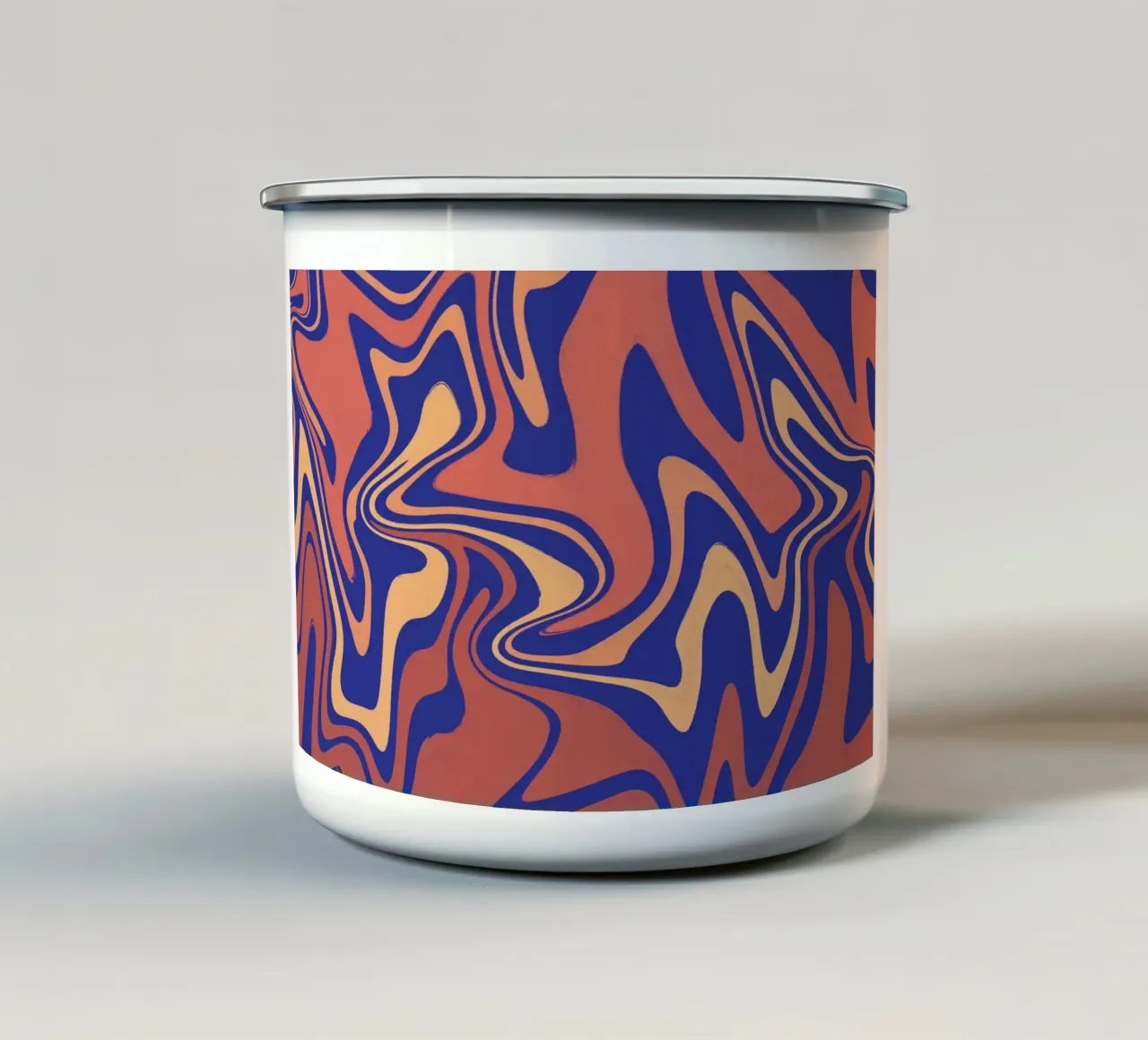 Schéma des conduites de fluide 08 mug en émail de Little Dean
