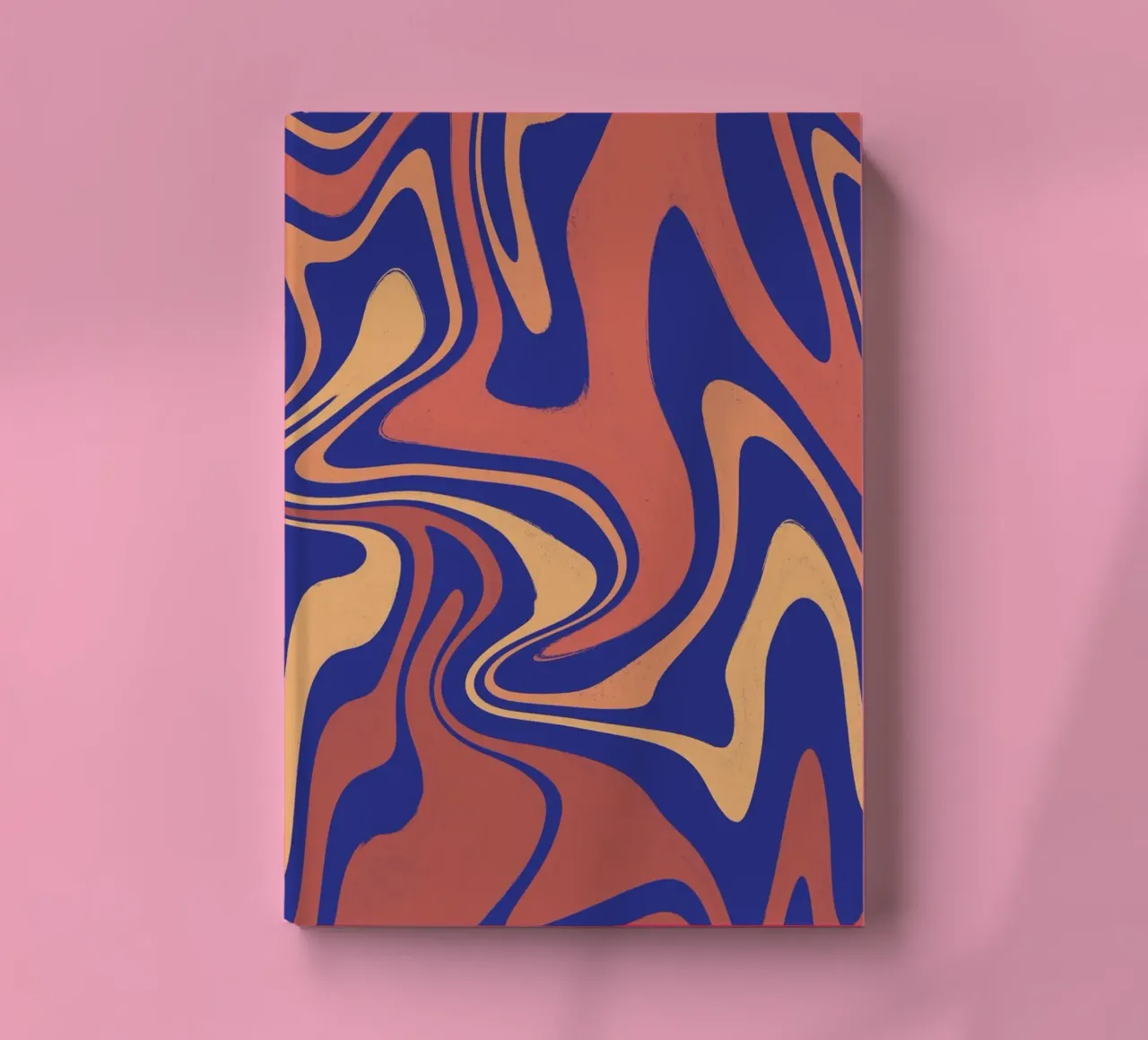 Patrón de líneas de fluido 08 cuaderno de Little Dean