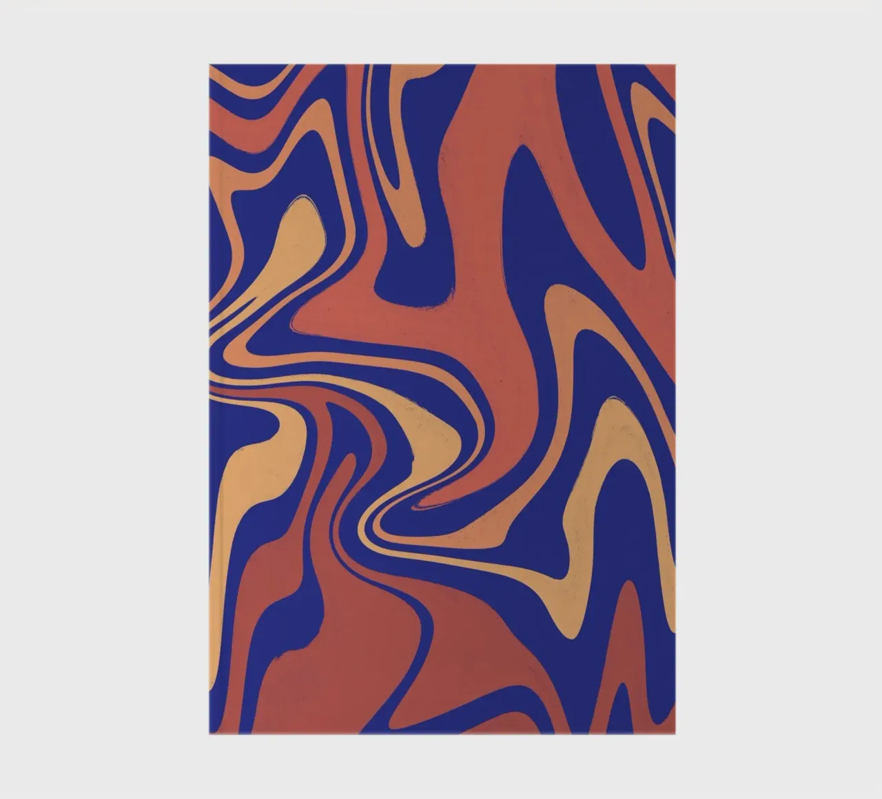Patrón de líneas de fluido 08 cuaderno de Little Dean
