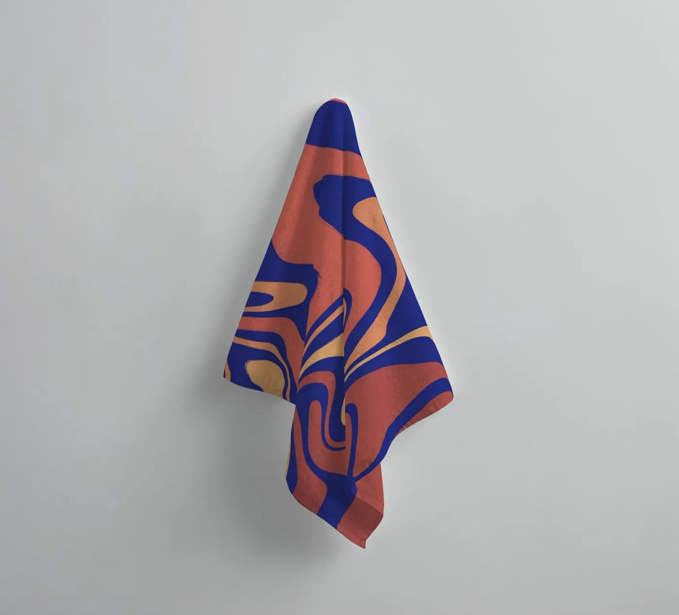 Fluid lines pattern 08 towel by Little Dean