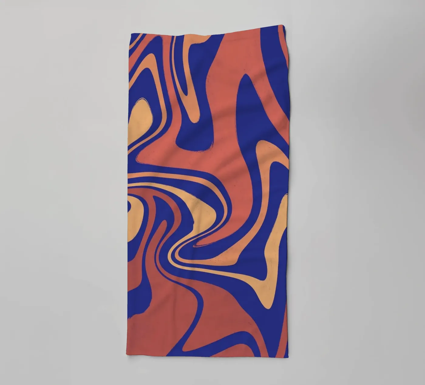 Fluid lines pattern 08 towel by Little Dean