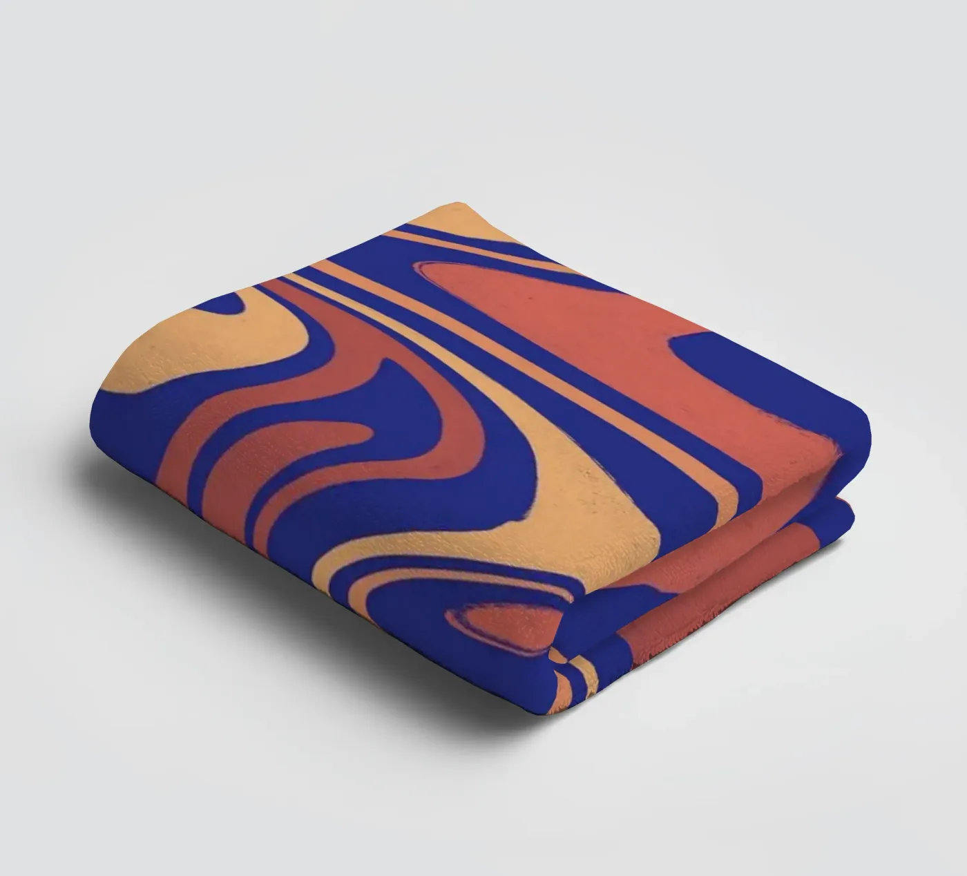 Fluid lines pattern 08 towel by Little Dean