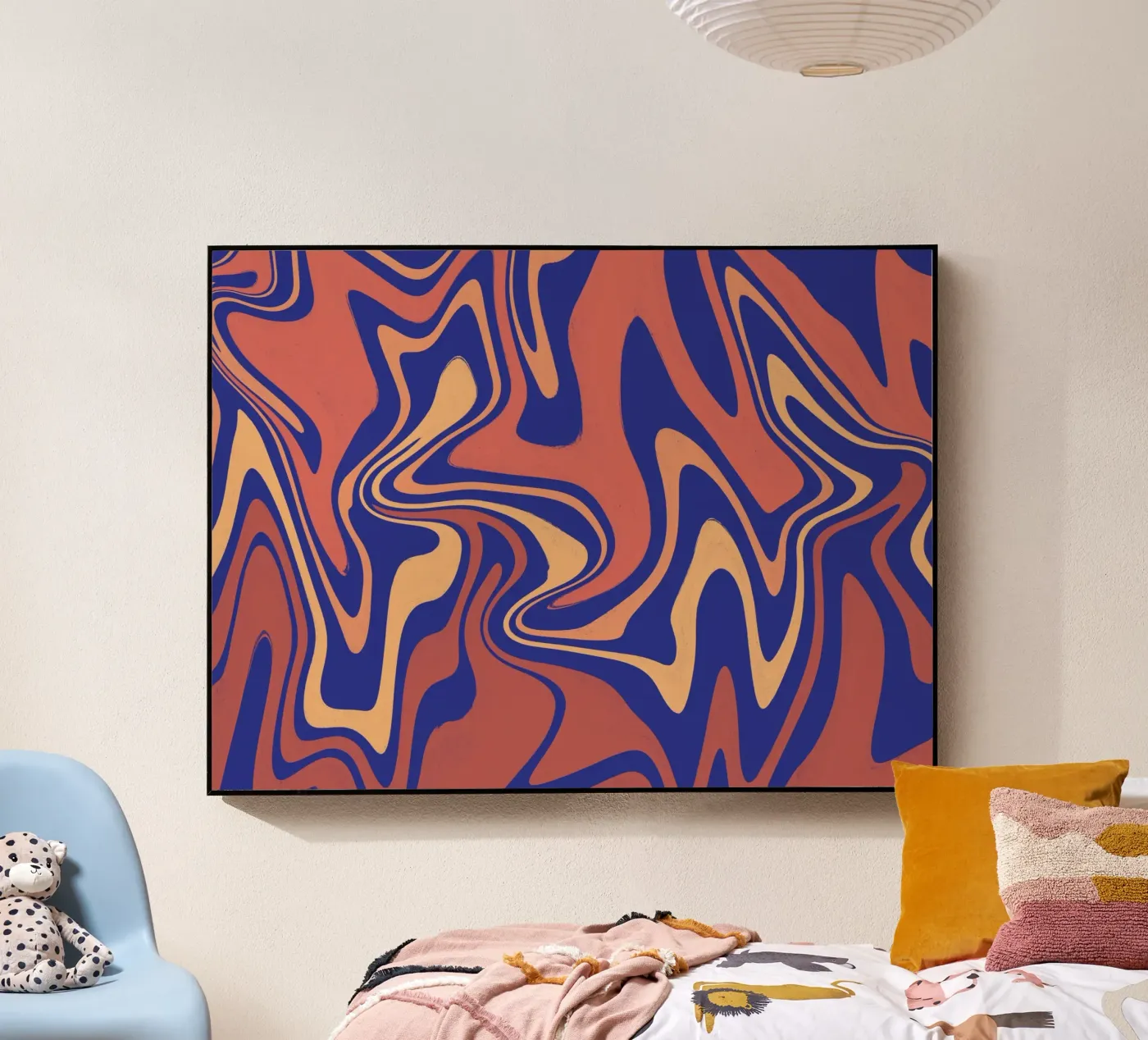 Fluid lines pattern 08 plexiglas de Little Dean
