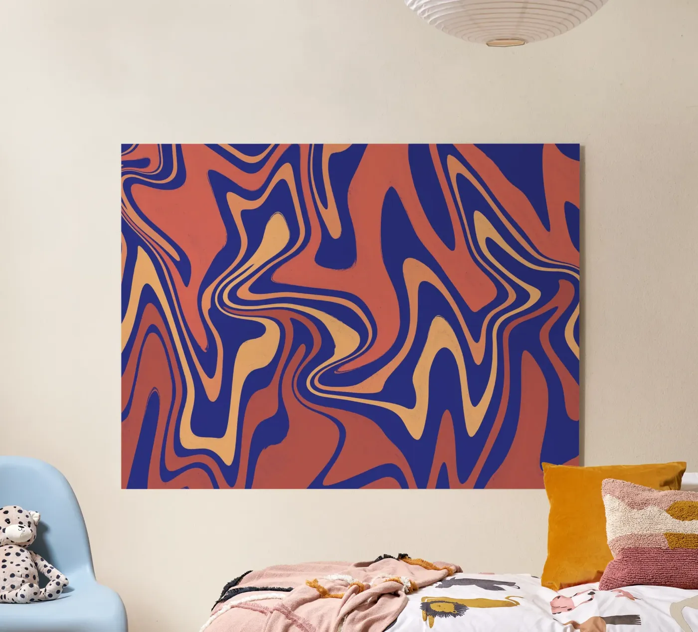 Fluid lines pattern 08 plexiglas de Little Dean