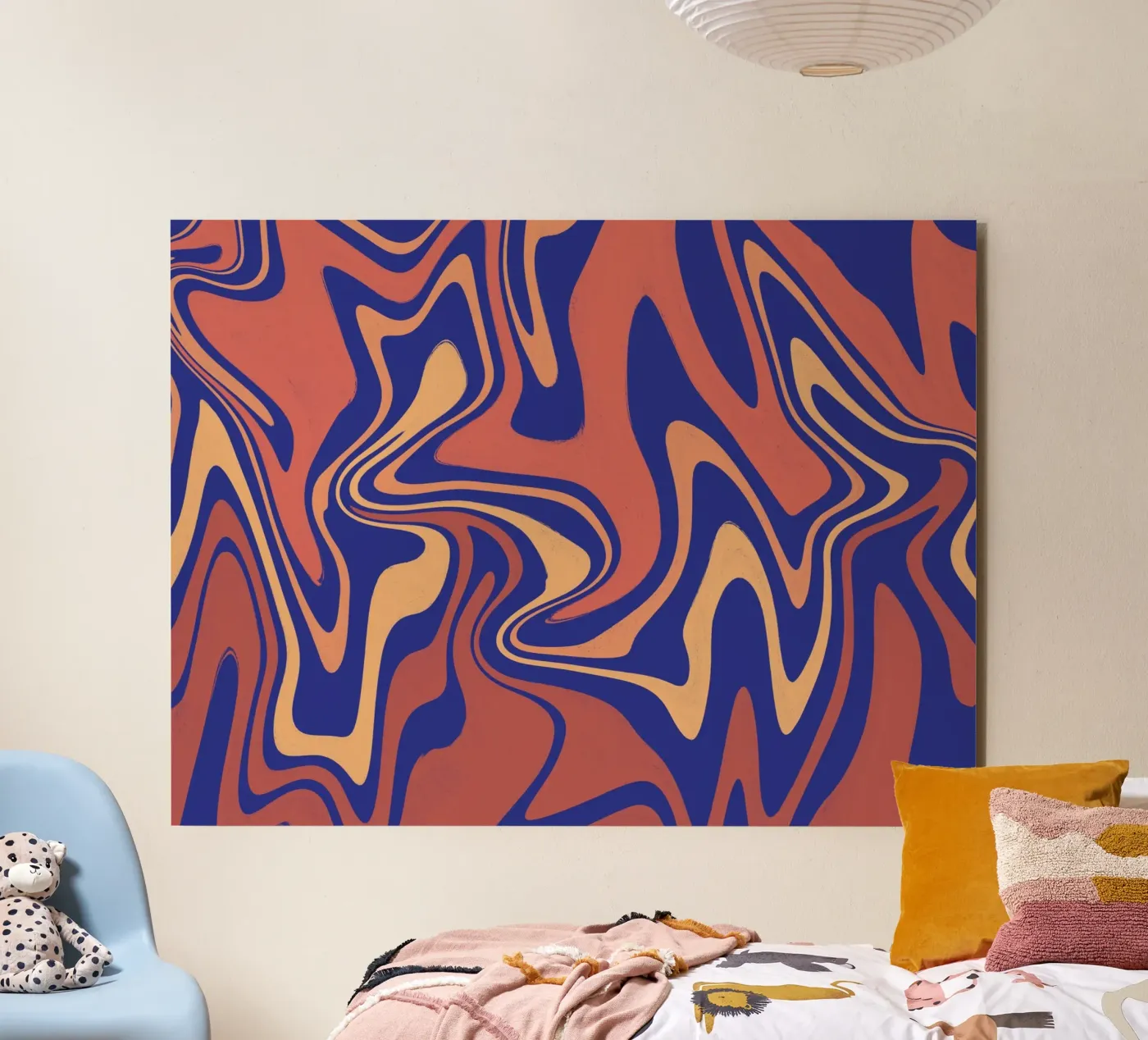 Fluid lines pattern 08 forex plate by Little Dean