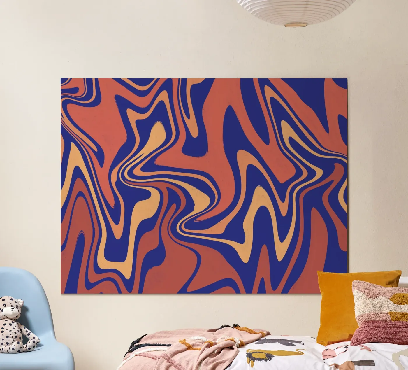 Flüssigkeitsleitungen Muster 08 Poster von Little Dean