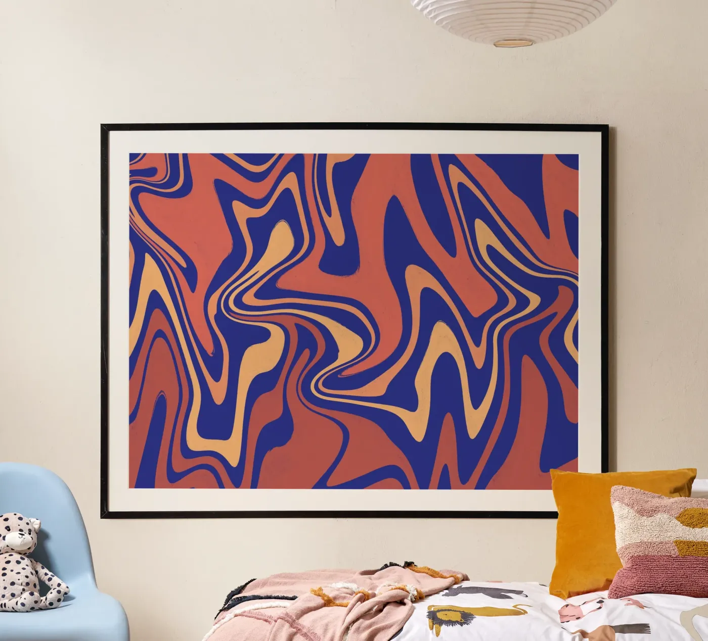 Flüssigkeitsleitungen Muster 08 Poster von Little Dean