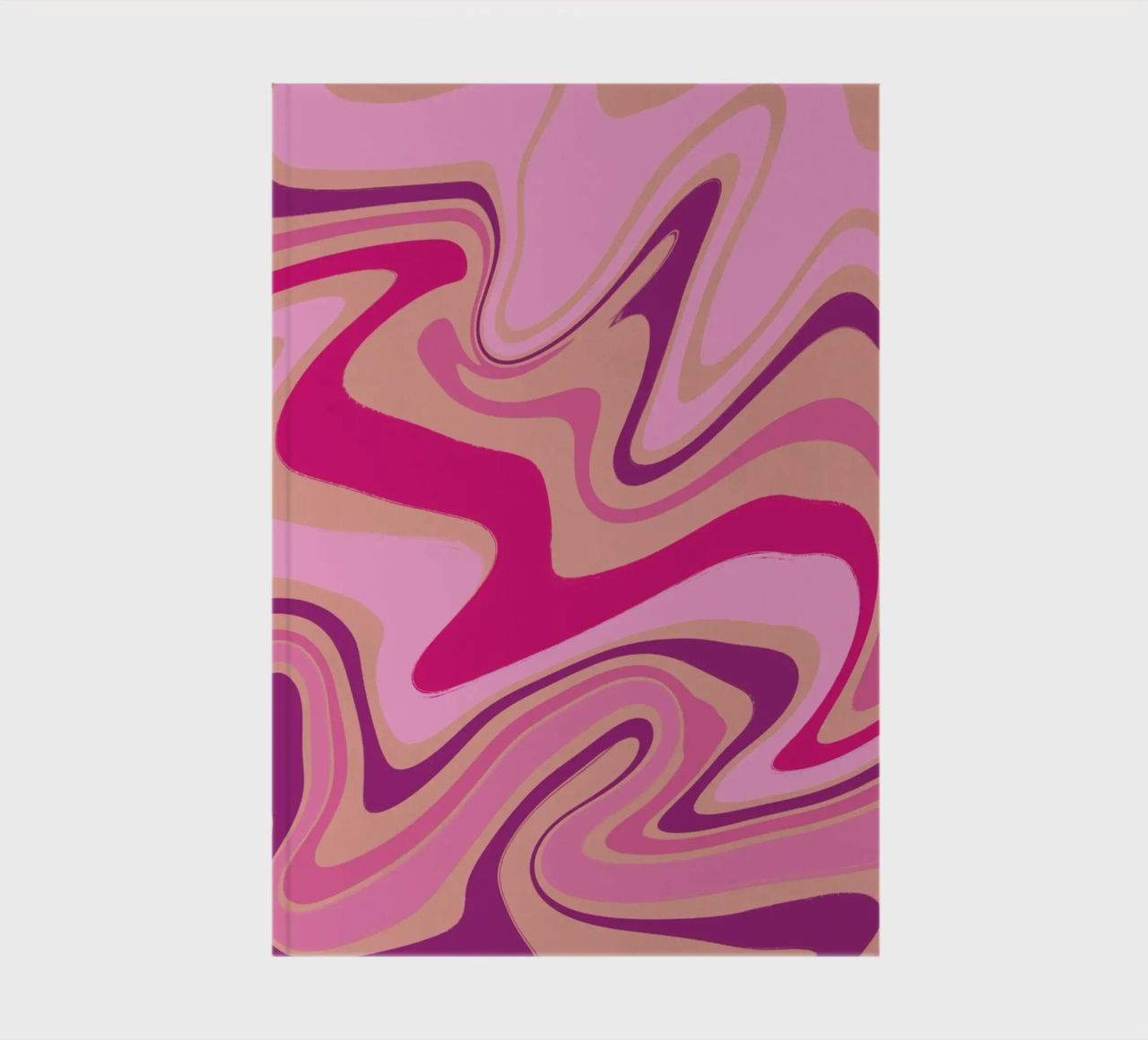 Fluid lines pattern 09 notebook by Little Dean