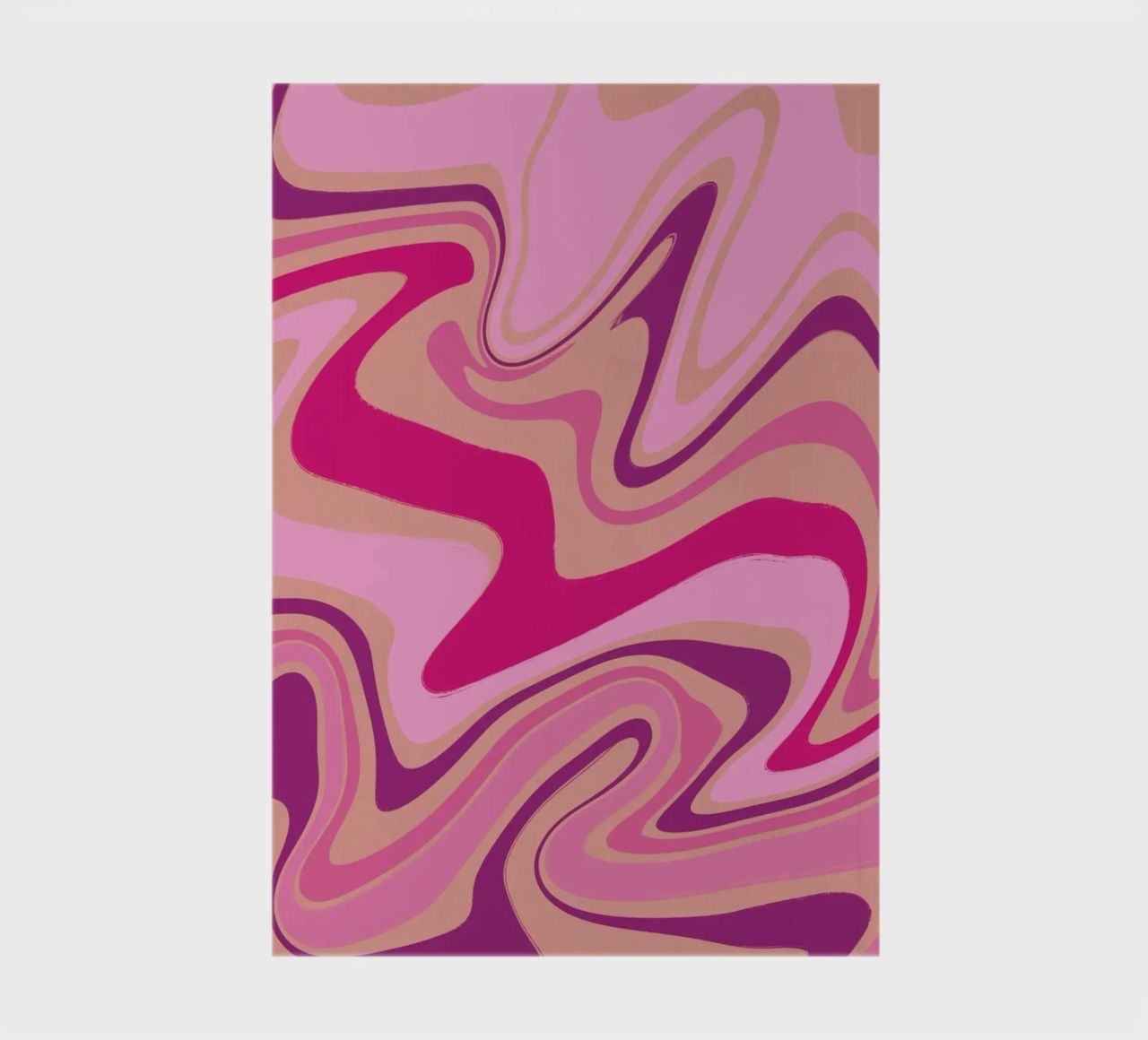 Fluid lines pattern 09 notebook by Little Dean