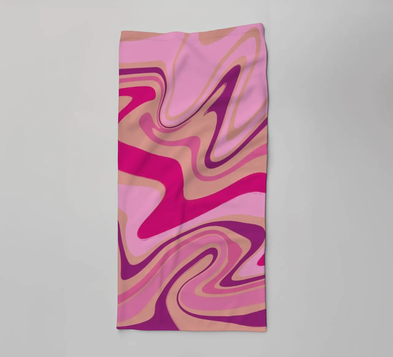 Fluid lines pattern 09 towel by Little Dean