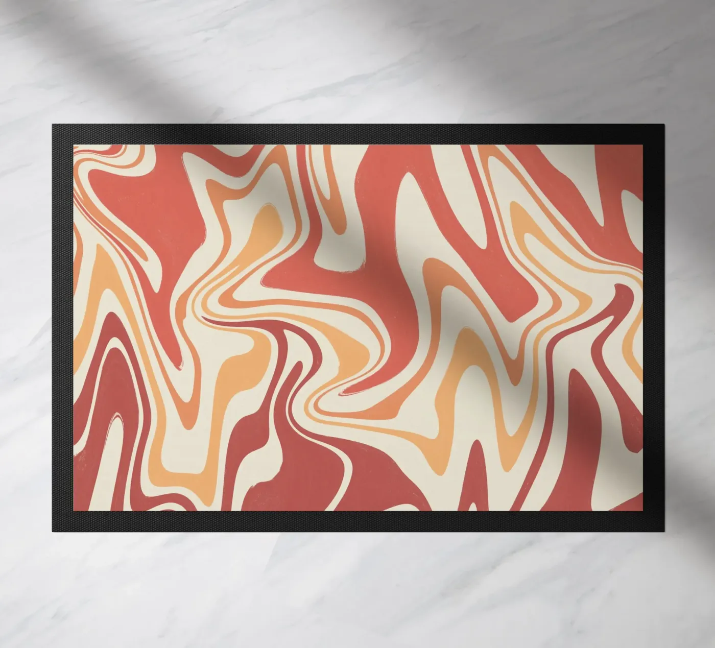 Fluid lines pattern 10 paillasson de Little Dean