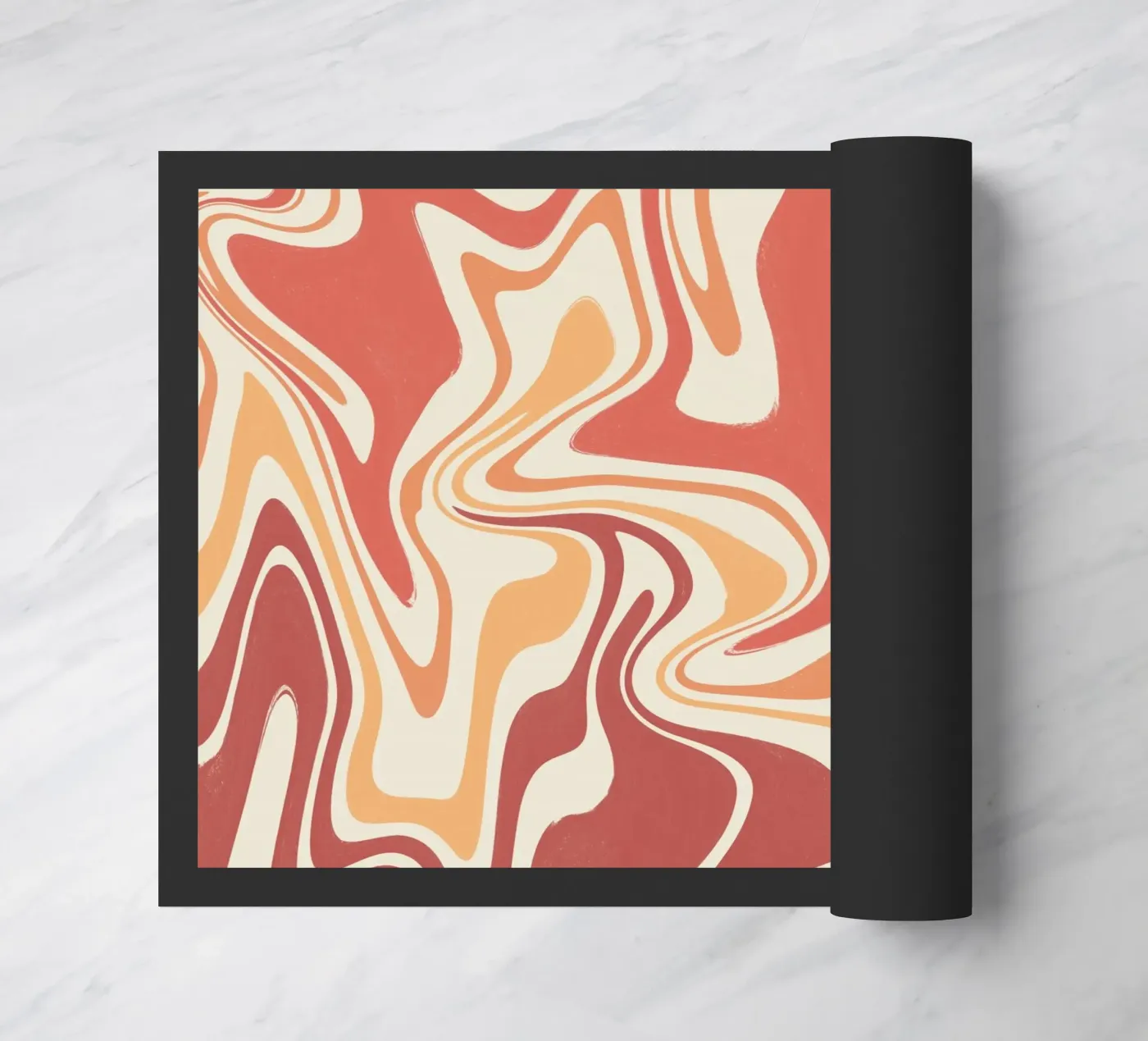 Fluid lines pattern 10 paillasson de Little Dean