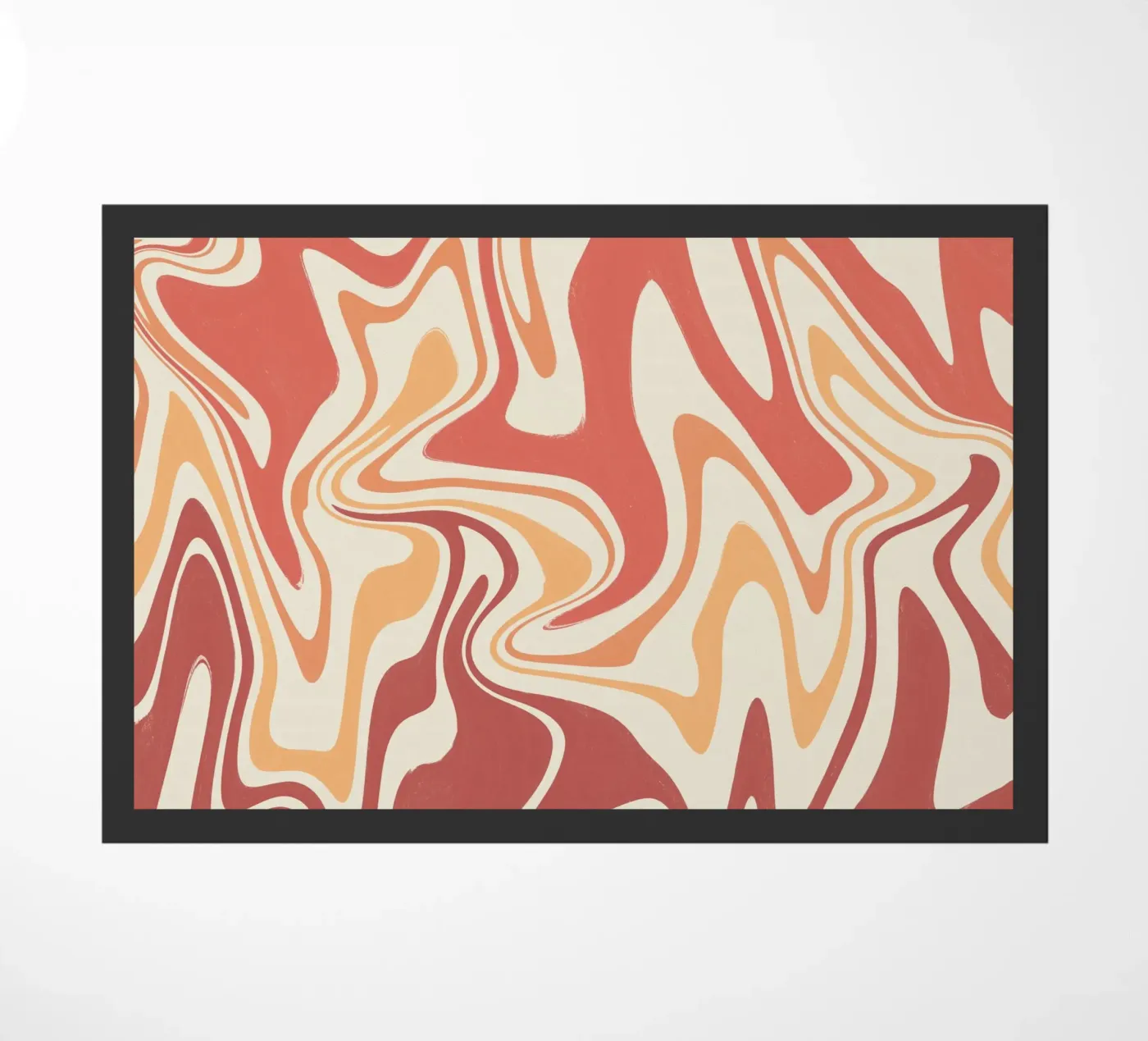 Fluid lines pattern 10 paillasson de Little Dean